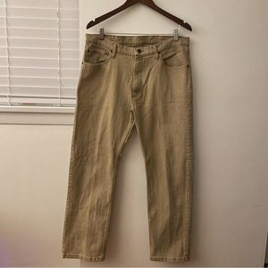 EUC Wrangler Regular Fit Tan Jeans in Size 36X29